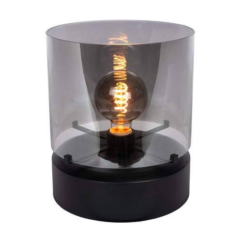 Atmooz tafellamp Glaz - zwart - Ø 25 x H 30 cm - E27