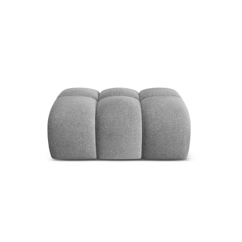 Cosmopolitan Design - Poef Treno chenille lichtgrijs - 70x90x42cm