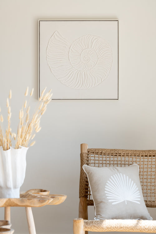 J-Line schilderij Schelp - canvas - wit - vtwonen shop