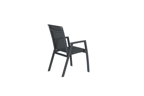 Gala dining fauteuil - carbon black - antraciet