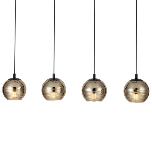 Stars of Light hanglamp Lemorieta - e27 - 111 cm - zwart/goud