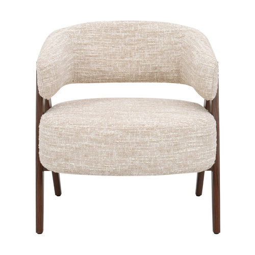 DÉJA Living Fauteuil Fly - Beige/Walnoot - 67x64x72cm