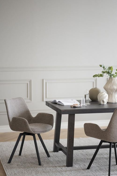 Rowico Home Norwell Draaibare Eetkamerstoel Beige - Set Van 2 - vtwonen shop