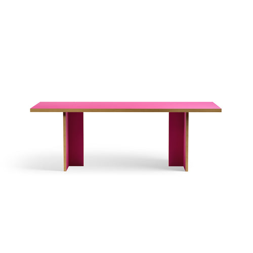 HKLIVING dinertafel rechthoekig – raspberry – 220cm