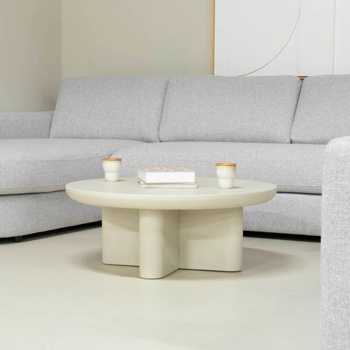 Giga Meubel Salontafel Miso - Rond - Eco Composiet - 90cm - vtwonen shop