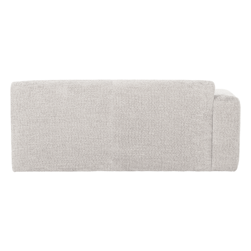 WOOOD 2-zits bank arm links Mojo Base - Wollig - Ecru - 74x185x97