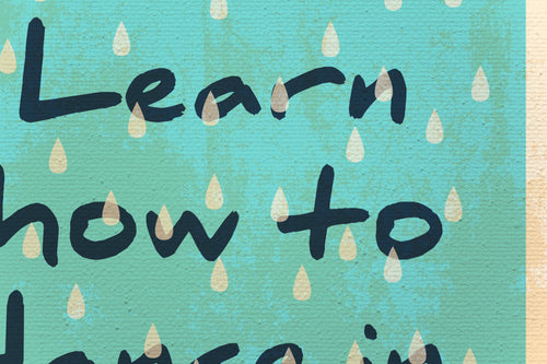 Canvas 60x40 Afdruk Dansen in de Regen