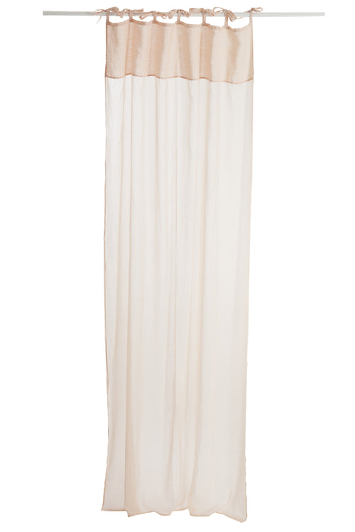 J-Line gordijn Voile - katoen/linnen - licht roze - vtwonen shop