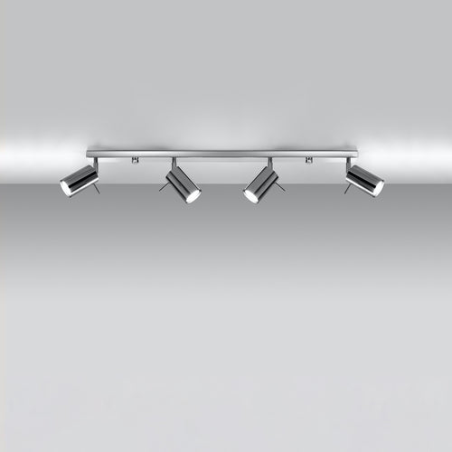 Sollux Lighting Plafondlamp RING 4L chroom - 80x6x16cm