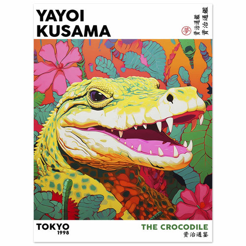 Artfulprints  Yayoi Kusama - The crocodile   poster 30x40 cm - vtwonen shop