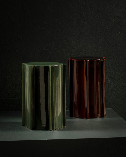 Serax Bijzettafel donkergroen geometrisch Pawn - vtwonen shop