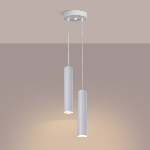Sollux Lighting Hanglamp LAGOS 2P wit - 15x15x118cm