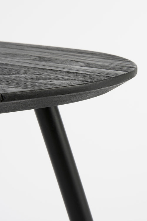 Mica Decorations Jailey Bijzettafel - Set van 2 - L84 x B39 x H39 cm - Gerecycled Hout - Zwart - vtwonen shop