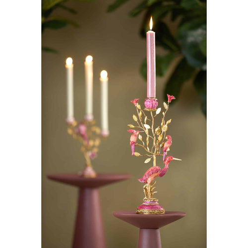Light & Living kandelaar Heron - rood - 22x11x44cm