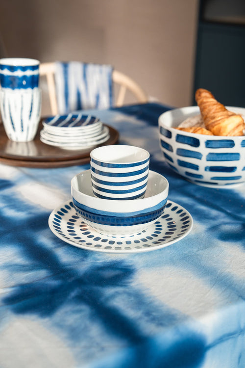 vtwonen - Painted Mok zonder oor  - Serviesset van 4 - 425ml - vtwonen shop