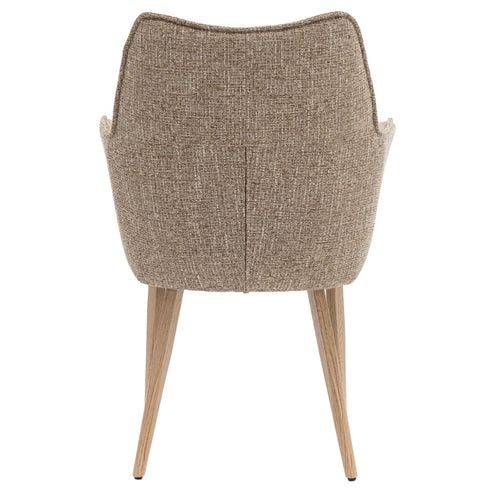 DÉJA Living Eetkamerstoel Zayn - Taupe/Naturel - Zithoogte 47cm - Set van 2 - vtwonen shop