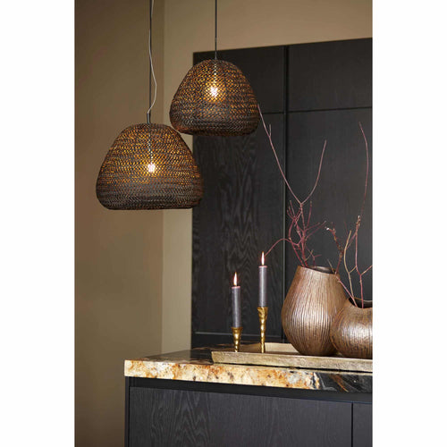 Light & Living hanglamp Finou - zwart - Ø42cm - vtwonen shop