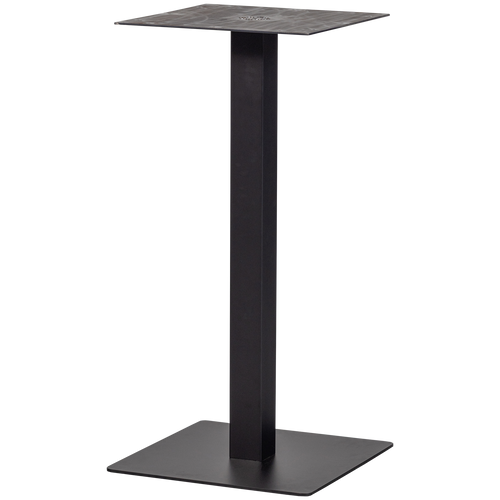 WOOOD vierkante bartafel poot Bistro - Metaal - Zwart- 105x50x50 - vtwonen shop