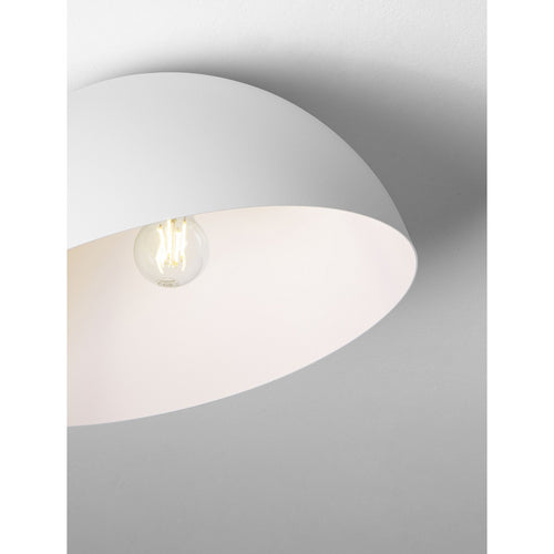Nova Luce ONIA  Onia 40cm komvormige plafondlamp, halfverzonken, zandwit, E27, 1x12W