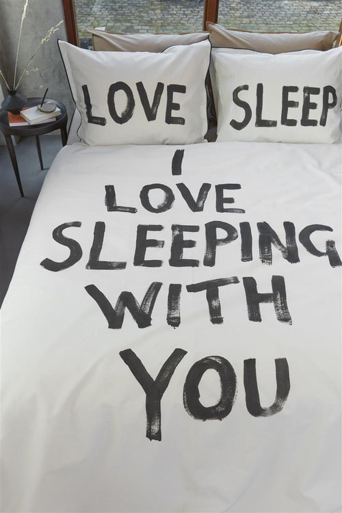 vtwonen dekbedovertrek Love Sleep - 200x200/220 cm - naturel - vtwonen shop
