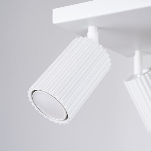Sollux Lighting Plafondlamp KARBON 4 wit - 25x25x16,5cm
