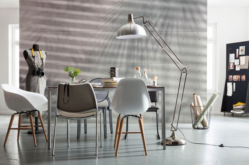 Sanders & Sanders fotobehang bladeren grijs - 368 x 248 cm - 612324