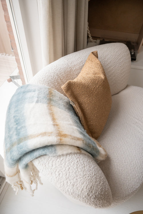 Dutch Decor set sierkussen en plaid - Otis en Jamie - Bruin