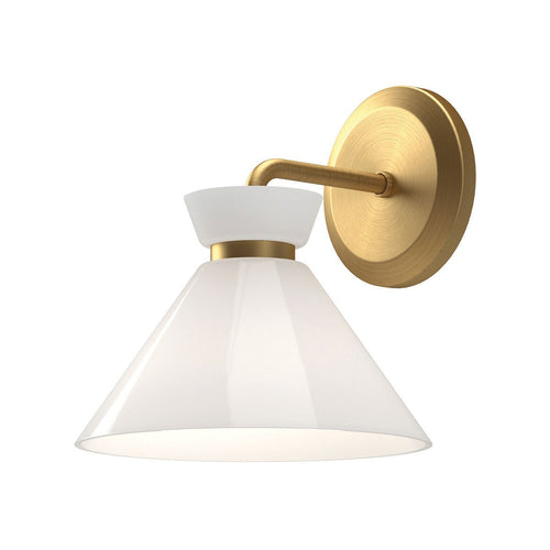 Kuppel-Wandleuchte Modern Gebürstetes Gold 1x E14