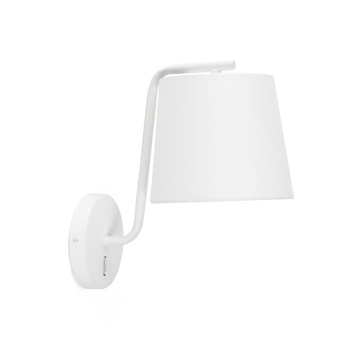 Faro Berni - 1 Light Indoor Wandlamp Wit, E27
