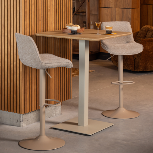 WOOOD bartafel afgeronde hoek dl Tablo - Transparant - 107x79x79