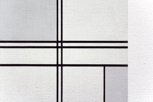 Canvas 60x40 Afdruk Mondriaan - vtwonen shop