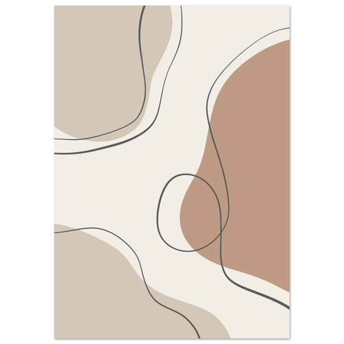 Artfulprints  Boho – Earth lines   poster A4 21x29.7 cm - vtwonen shop