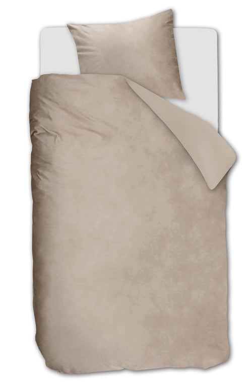Ambiante Dekbedovertrek Velvety - 140 x 200/220 cm - Zand