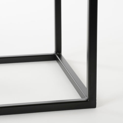 Mica Decorations Goa Bijzettafel - Set van 2 - L30 x B30 x H70 cm - Metaal - Zwart - vtwonen shop