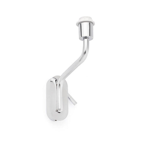 Faro Eterna - 1 Light Indoor Wandleeslamp Chroom - Kap niet inbegrepen, E27
