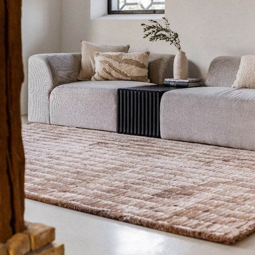 Interieur05 vloerkleed Rectangle - bruin/wit - 200 x 290 cm