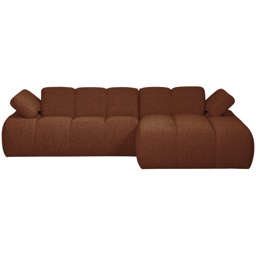 WOOOD chaise longue bank rechts Mojo - Bouclé - Roest Bruin Melange - vtwonen shop