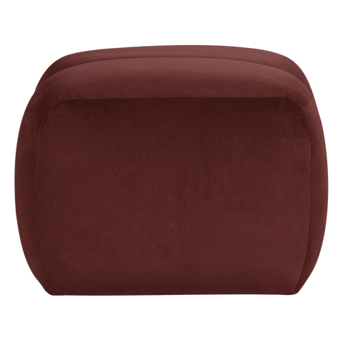 WOOOD poef Mojo - Velvet - Kastanjebruin - 45x84x64