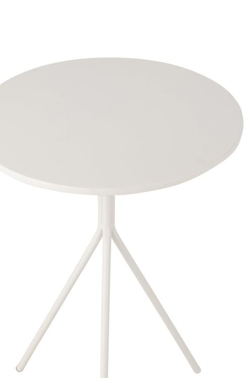 J-Line salontafel Rond - metaal - wit