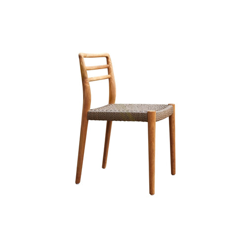Tikamoon Tuinstoel van massief teak en touw - Naturel