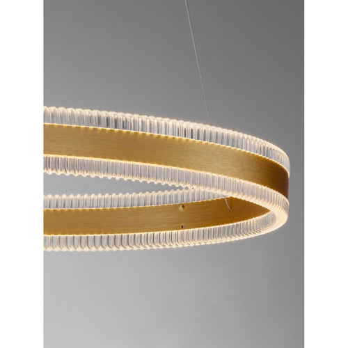 Nova Luce ALARO Geïntegreerde LED-pendellamp in messing goud, Triac dimbaar, 46W, 3067lm, 3000K