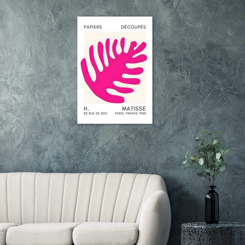 Artfulprints  Matisse – Coral bloom pink   poster 50x70 cm - vtwonen shop