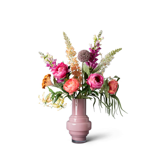 Madame Fleurie zijden boeket Midsummer Dream Grande - Contempary style - met vaas - vtwonen shop