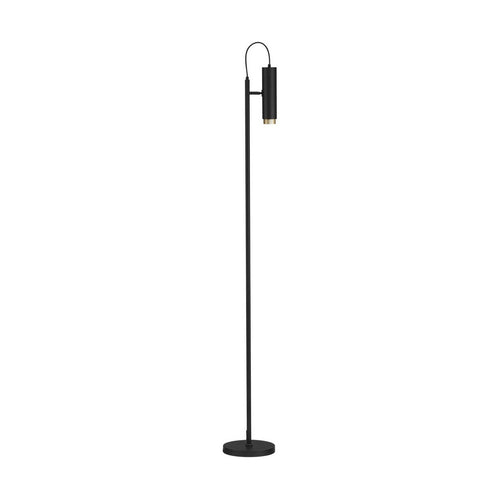 Nova Luce NESSI Werklamp, vloerlamp, zandkleurig zwart, gouden LED GU10 fitting 1x10W