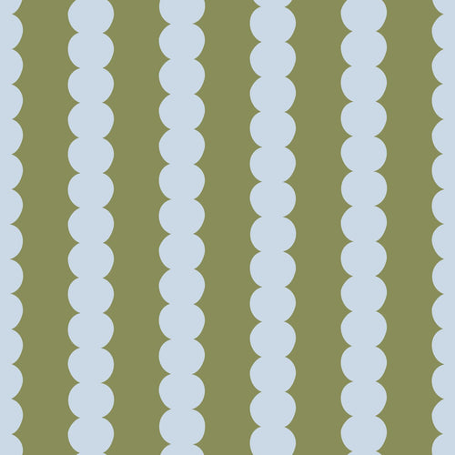 ESTAhome behang grafische print blauw en groen - 0.53 x 10.05 m - 131747