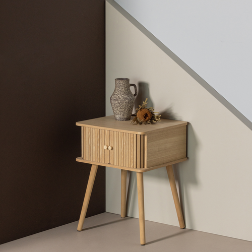 WOOOD nachtkastje recht Karri - MDF/Grenen - Naturel - 58x45x40