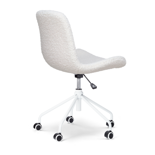 Nolon Nout-Fé Bureaustoelen Set van 2 - Teddy Wit - Wit Onderstel - vtwonen shop