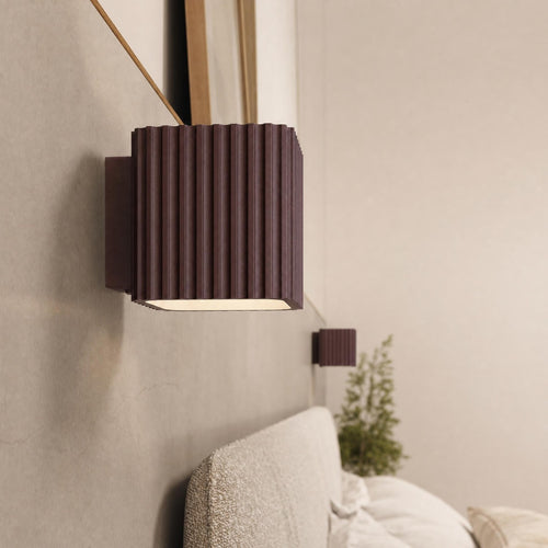 Sollux Lighting Plafondlamp RIFF 1 bruin GU10 - 10x10x10cm