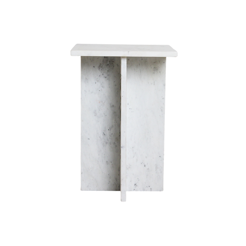 Raw Materials Beijing wit marmeren bijzettafel - 35x35x50 cm