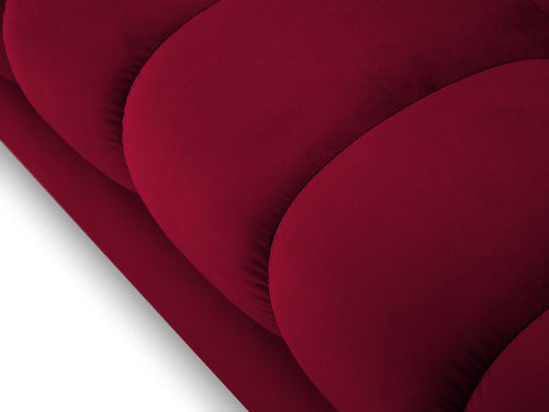 Cosmopolitan Design Bank Bali 3-zits, flueel, rood - 96x177x75cm